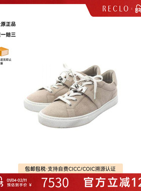 中古Hermes爱马仕男A级95新sneakers运动鞋翻毛皮 / 绒面革鞋灰色
