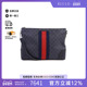 中古Gucci古驰男包A级95新Shoulder bag肩包涂层 防水帆布斜挎包
