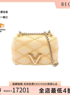 中古LV路易威登女包A级95新Shoulder bag肩包牛皮单肩包黄色