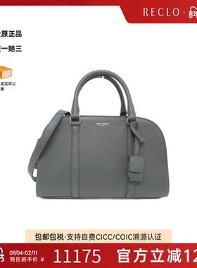 中古YSL圣罗兰女包A级95新655008 16R0W Bag灰色小牛皮斜挎包正品