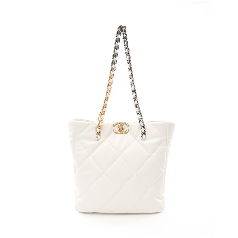 CHANEL香奈儿(A)95新19 链条肩包 拼接五金$830157RECLO中古