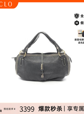 中古Celine赛琳女包B级9新Handbag手包牛皮手提包黑色