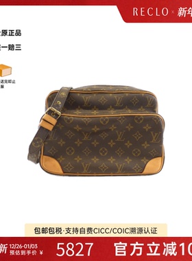 中古LV路易威登女包B级95新Nile相机包老花斜挎包正品RECLO