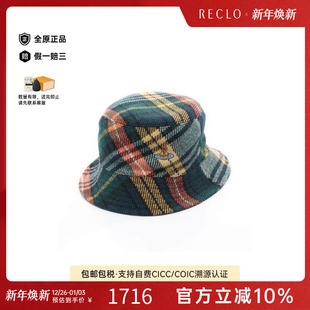 中古Vivienne Westwood薇薇安男S级99新hat帽子羊毛帽子绿色