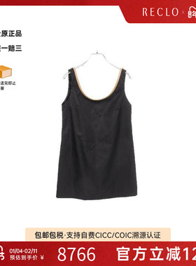 中古Prada普拉达女S级99新one piece连衣裙尼龙上衣黑色复古RECLO