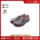 中古Loewe罗意威男S级99新loafers乐福鞋 牛皮鞋 棕色