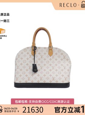 中古LV路易威登女包A级95新Dune Alma贝壳包手提包
