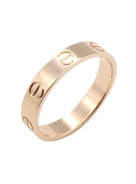 中古Cartier卡地亚女A级95新Love Ring18K玫瑰金（Au750）戒指