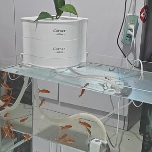 超白鱼缸外置滴流盒过滤盒周转箱过滤箱瀑布出水静音增氧培菌净水