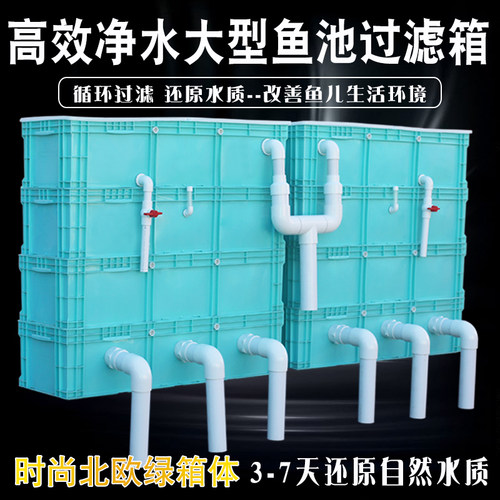 净骑士外置过滤箱绿色周转箱