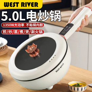 德國品質(zhì)全自動電煮鍋多功能家用大容量電炒鍋電飯煲宿舍學(xué)生鍋不