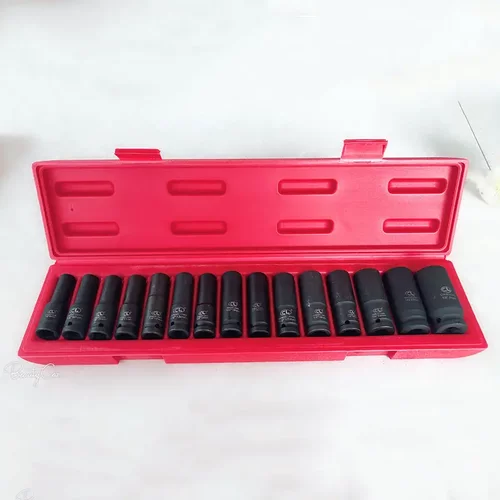 骋龙1/2寸加长气动套筒组套六角