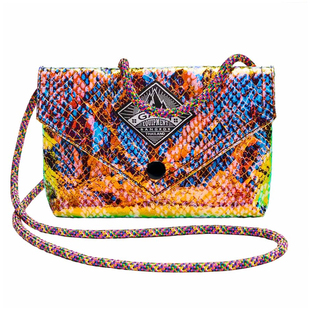 夏上新 泰国潮牌GAGA包单肩斜挎包女幻彩蛇纹时髦百搭ins蹦迪包