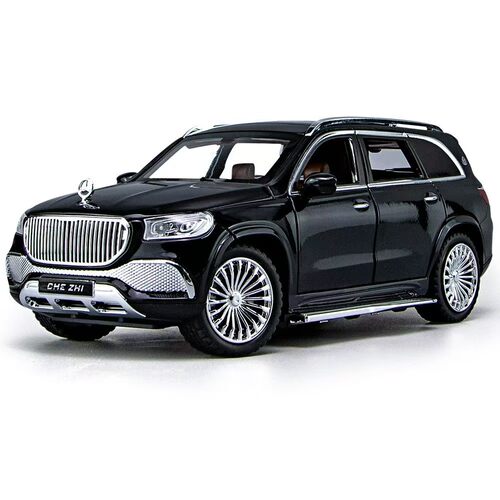 仿真1:24奔驰迈巴赫GLS600合金汽车模型回力声光玩具热销摆件