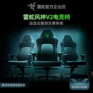 Razer雷蛇风神V2电竞椅人体工程舒适办公休闲家用电脑游戏座椅子