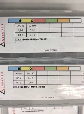 CERATIZIT森拉天时铣刀片XOLX120410SR-M50 CTPP235，正品现货