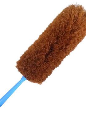 毛扫清洁可伸缩水洗长柄纤维鸡毛掸子家用不掉毛清洁刷扫灰尘软毛