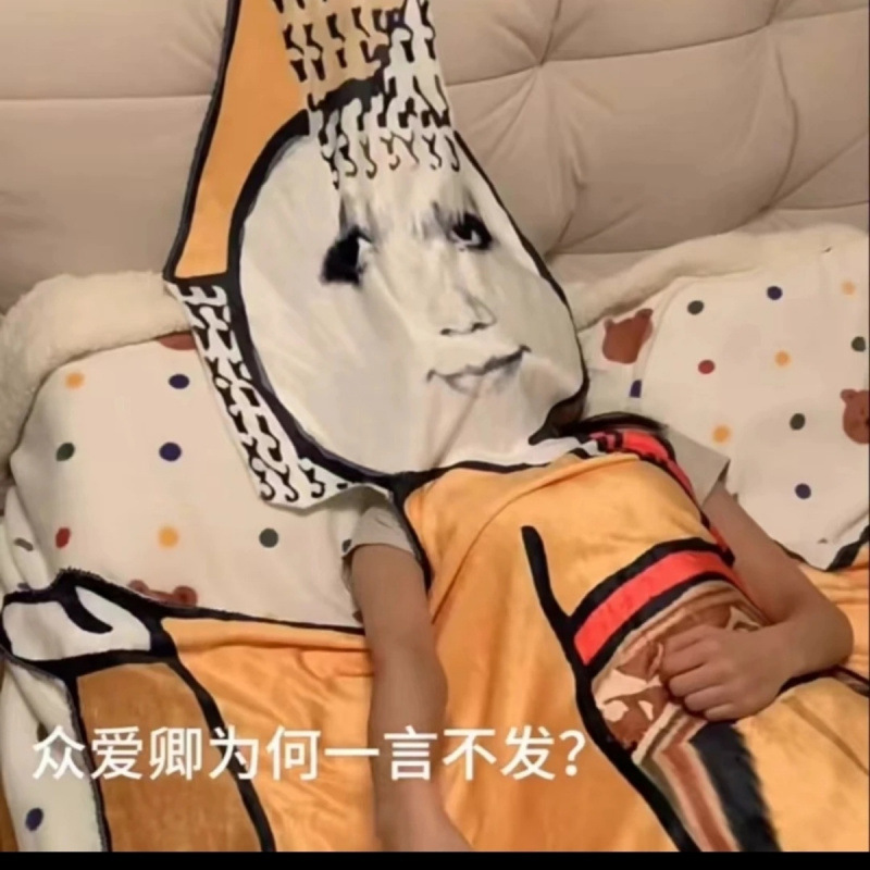 抽象沙雕生日礼物女生送男生男朋友创意天子毛毯恶搞稀奇古怪实用