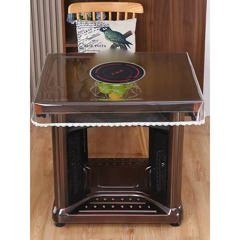 透明pvc桌布防水防油烤火罩透明皮桌罩烤火桌电炉罩皮套火炉桌垫,居家布艺,烤火罩,淘宝优惠券,粉丝福利购,淘宝优惠卷