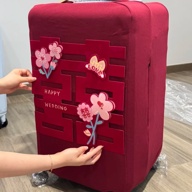 【备婚的100个快递】行李箱保护套加厚拉杆箱套弹力箱套防尘罩子