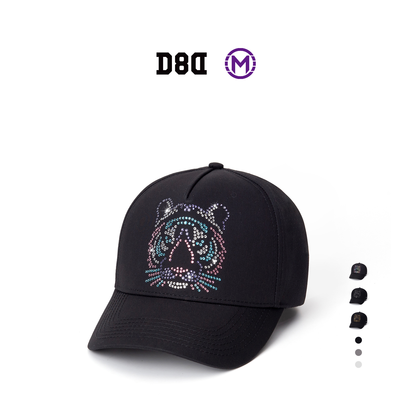 D8D水晶老虎春夏网孔棒球帽