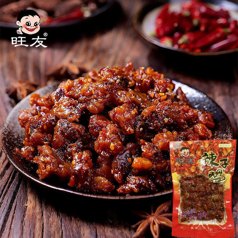 旺友辣子鸡70g*5袋四川重庆特色麻辣鸡丁即食零食小吃真空装