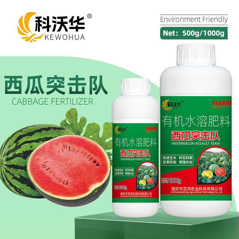 科沃华西瓜突击队西瓜香瓜哈密瓜甜瓜用防炭疽枯萎有机水溶肥