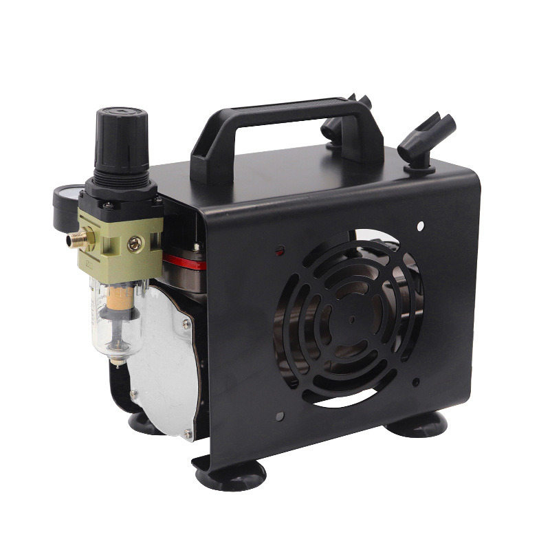 龙牙无油静音喷漆修补喷笔空压机TC-803S美容彩绘小型气泵喷漆枪