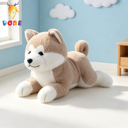 DORE秋田犬玩偶毛绒玩具小狗公仔儿童生日礼物女生送礼布娃娃