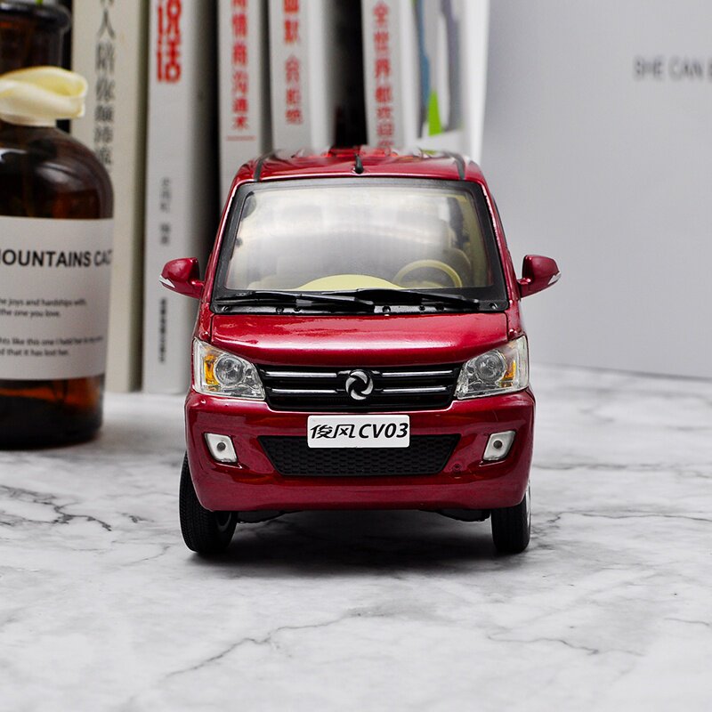 高档1:24 东风俊风 cv03 东风小康 面包车 微面 合金汽车模型