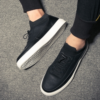 高档潮牌2021冬季新款鞋子男韩版百搭休闲鞋内男旅游鞋加棉板鞋