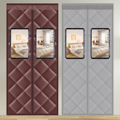 冬季加厚棉门帘防寒保暖磁性自吸