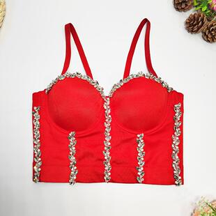 and for inner wear outer chain Rhinestone suspenders