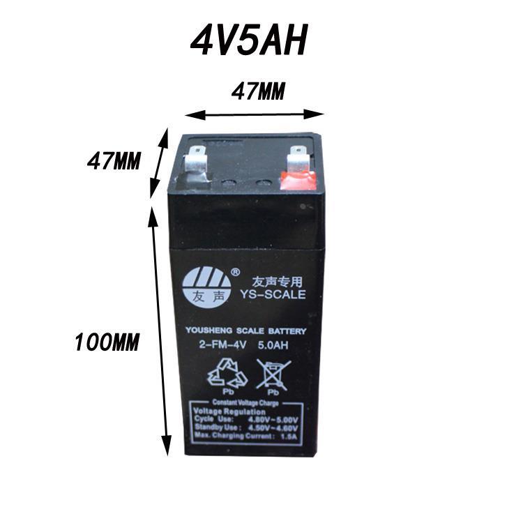 上海友声电子称专用蓄电池6V5AH 4V4AH儿童电动车电池 电子秤电瓶