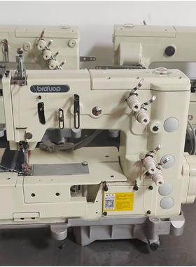 供应1302单 双针平台型双重环缝曲牙机 花边工业缝纫机针车家用