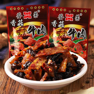 登荣香菇素牛肉辣条麻辣小吃儿时童年零食豆制品口水鸡素肉素鸡