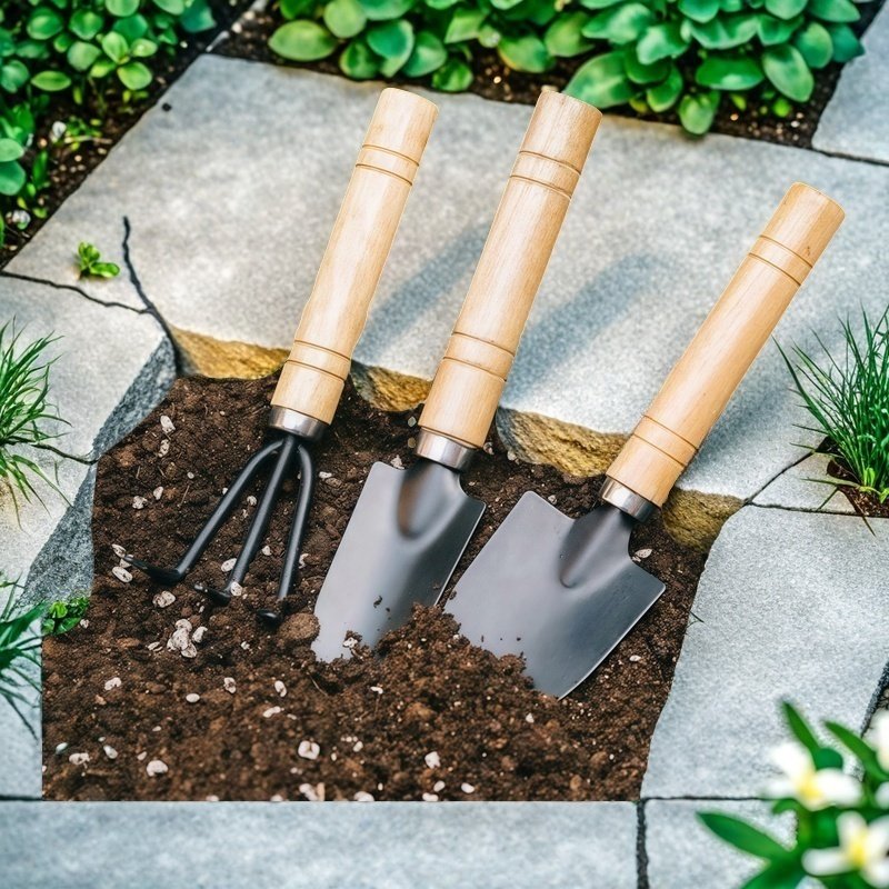 园艺工具三件套家用种菜养花松土盆栽花铲儿童种植套装挖土小铲子