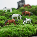 苔藓微景观植物生态瓶装 饰品房子吸水石水陆缸创意DIY动物小摆件