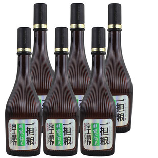一担粮二锅头精酿小棕瓶42度480ml 6瓶清香型光瓶白酒