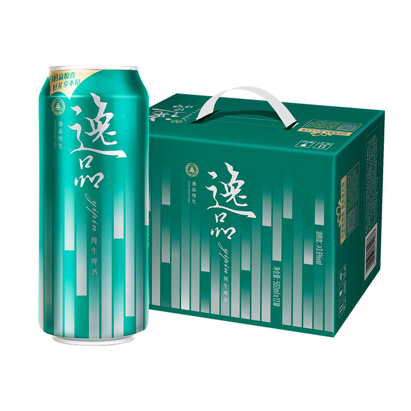 青岛啤酒 逸品纯生 500ml*12罐 整箱啤酒