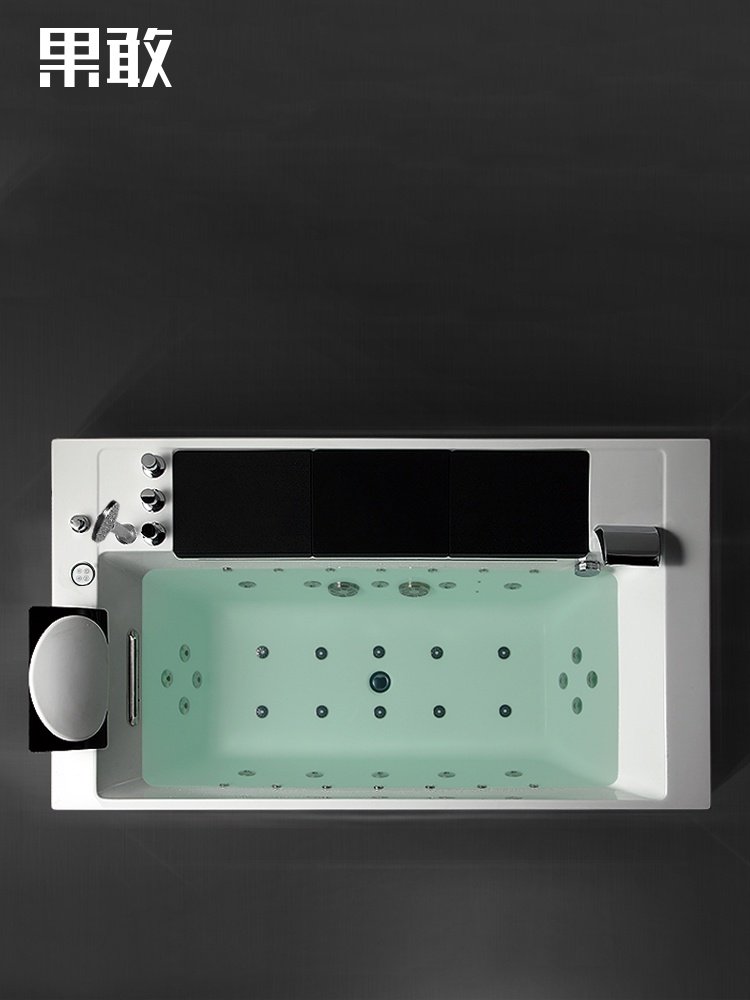 果敢大瀑布情侣M设计冲浪成人家用按摩亚克力恒温1.8米浴缸盆3t09