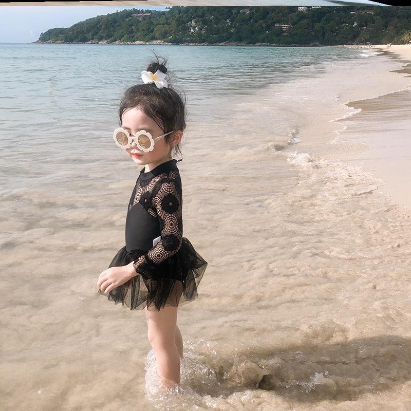 女童泳衣网红儿r童宝宝女宝宝二岁可爱3岁x女孩游泳衣公主时尚泳