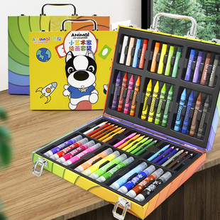 儿童绘画工具套装 幼儿园水彩笔画画小学生美术学习用品画笔礼盒