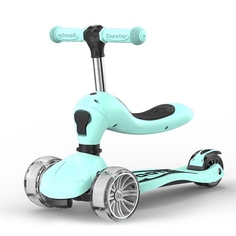 儿童滑板车溜溜车三合一男孩滑板儿童车儿童划划车滑行宝宝可w坐