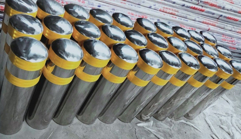 304不锈钢警示柱预埋活动型道路安全警示不锈钢路桩反光隔离桩