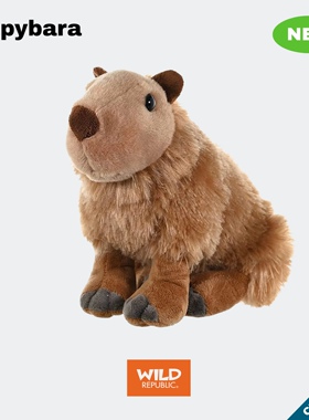 水豚卡皮巴拉毛绒玩具公仔陪伴玩偶可爱网红礼物WILD REPUBLIC