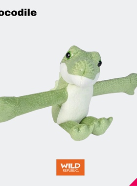 美国WildRepublic新款鳄鱼啪啪圈毛绒可爱玩偶生日礼物公仔