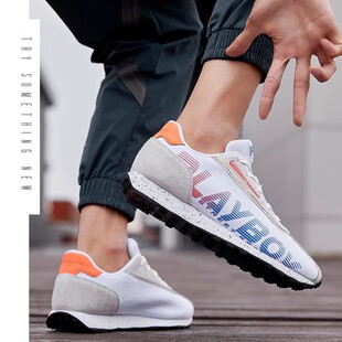 花花公子男鞋2025新款春季男士运动鞋休闲百搭阿甘鞋舒适厚底