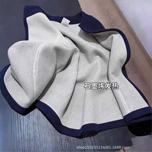 摇粒绒女内搭保暖羽绒服冲锋衣内胆抓绒加绒石墨烯小蛮腰外套上衣