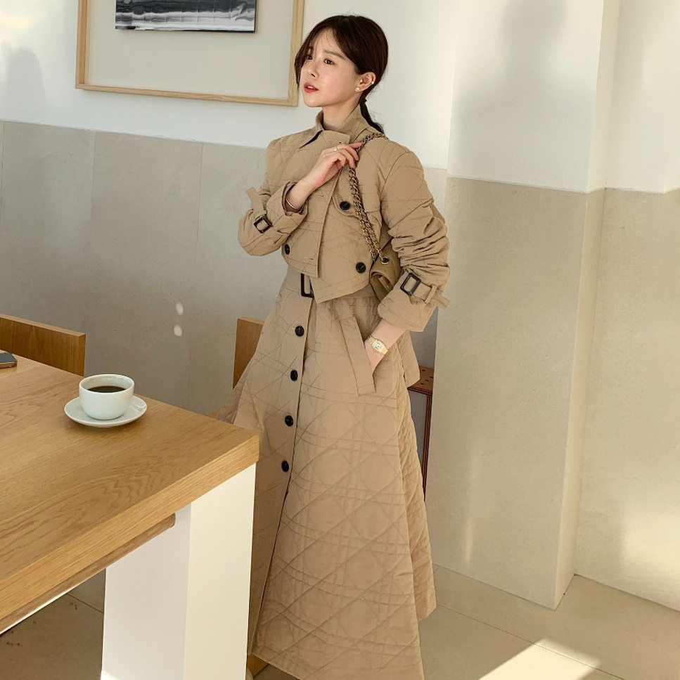 韩国冬装时尚感棉衣棉服短款外套+马甲连衣裙设计感多穿法两件套,女装/女士精品,休闲运动套装,淘宝优惠券,粉丝福利购,淘宝优惠卷